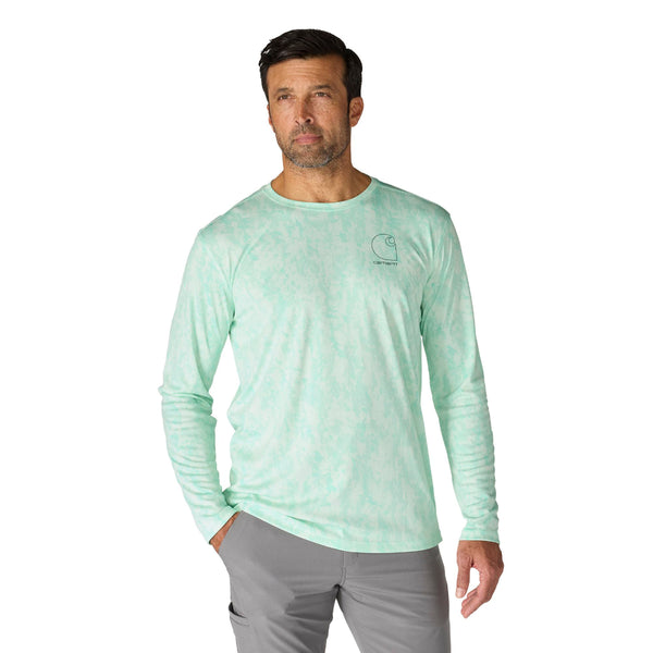 Carhartt 107500 Men's Force Sun Defender Relaxed Print LS T-Shirt