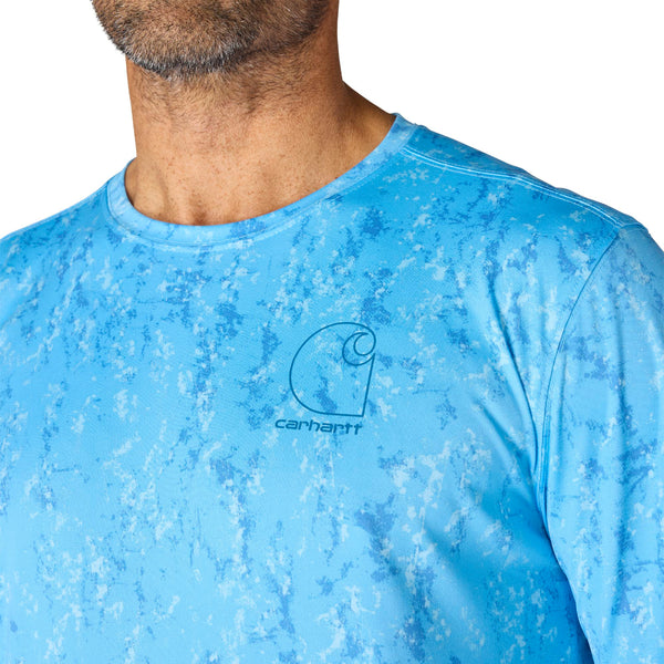 Carhartt 107500 Men's Force Sun Defender Relaxed Print LS T-Shirt