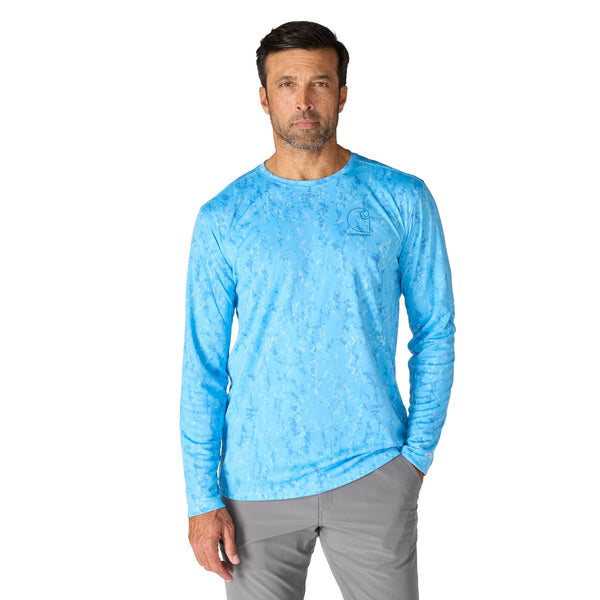 Carhartt 107500 Men's Force Sun Defender Relaxed Print LS T-Shirt
