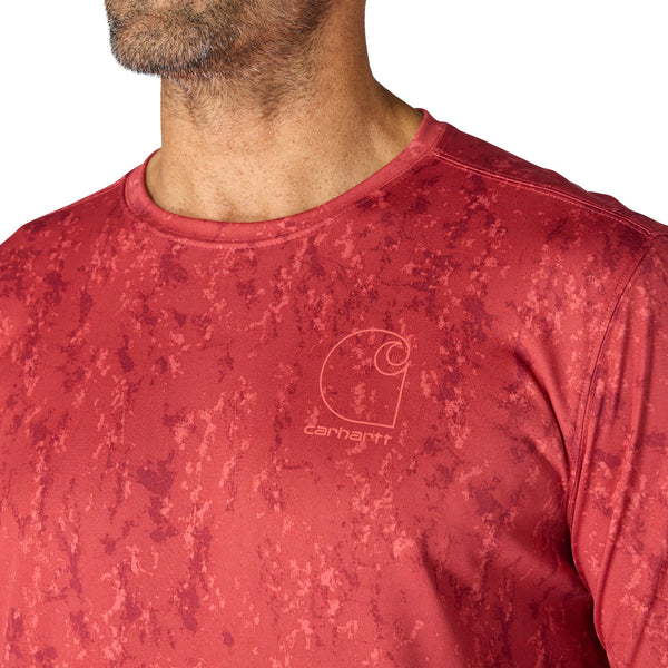 Carhartt 107500 Men's Force Sun Defender Relaxed Print LS T-Shirt