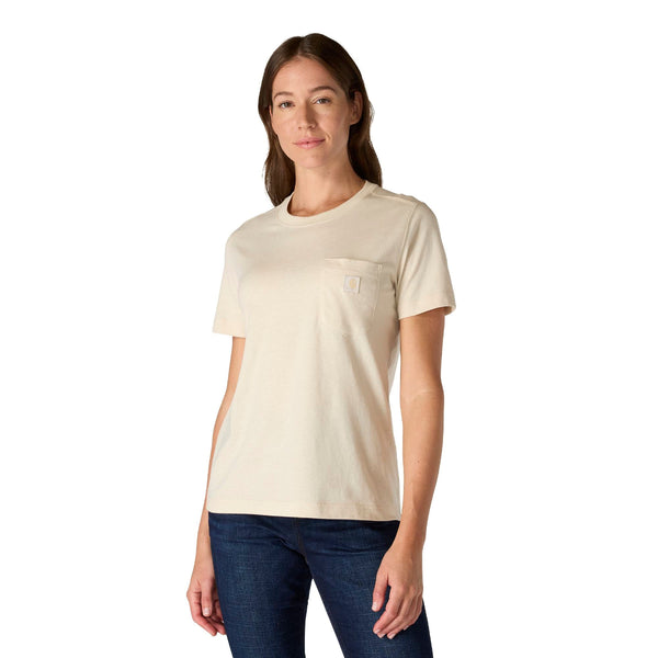 Carhartt 107507 Women's Relaxed Fit LW SS Pocket Graphic-C T-Shirt