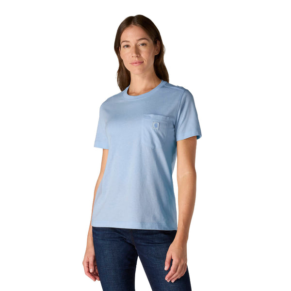Carhartt 107507 Women's Relaxed Fit LW SS Pocket Graphic-C T-Shirt