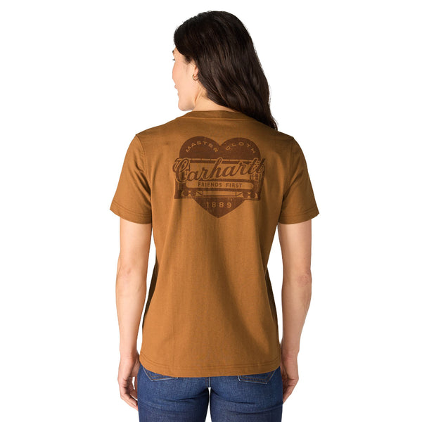 Carhartt 107534 Women's Irvine Relaxed Heritage Heart T-Shirt