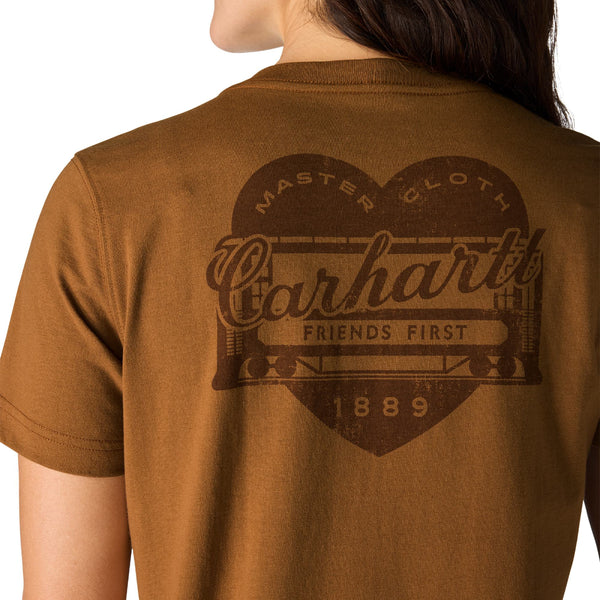 Carhartt 107534 Women's Irvine Relaxed Heritage Heart T-Shirt