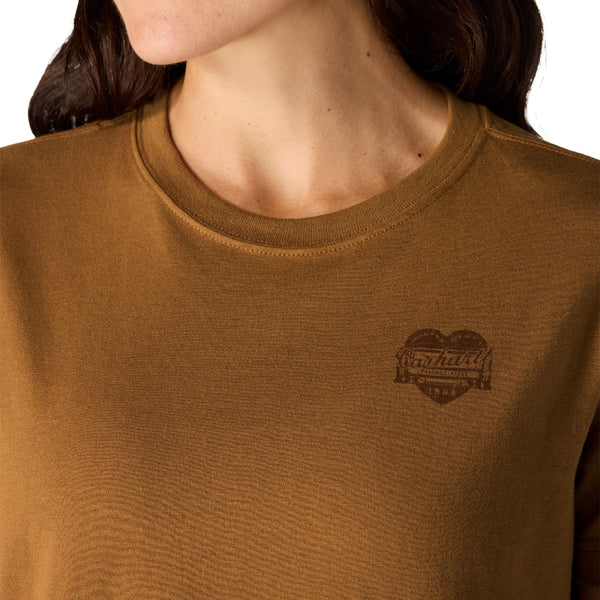 Carhartt 107534 Women's Irvine Relaxed Heritage Heart T-Shirt