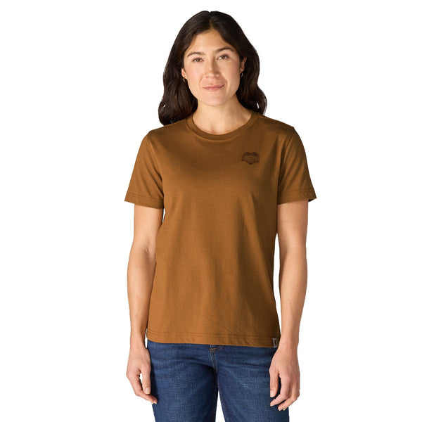 Carhartt 107534 Women's Irvine Relaxed Heritage Heart T-Shirt