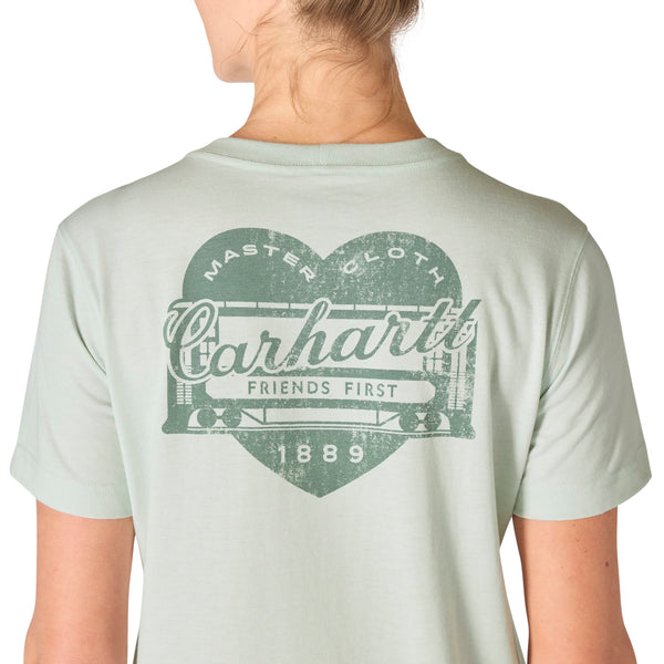Carhartt 107534 Women's Irvine Relaxed Heritage Heart T-Shirt