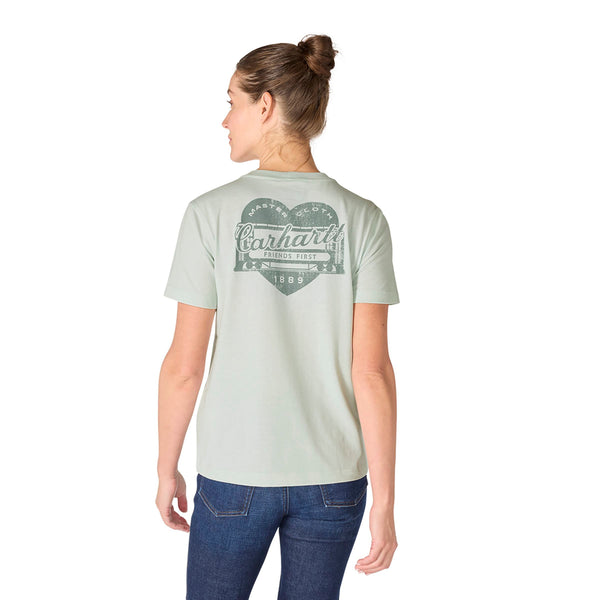 Carhartt 107534 Women's Irvine Relaxed Heritage Heart T-Shirt