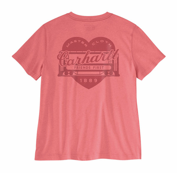 Carhartt 107534 Women's Irvine Relaxed Heritage Heart T-Shirt