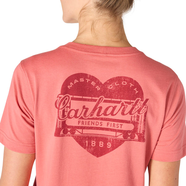 Carhartt 107534 Women's Irvine Relaxed Heritage Heart T-Shirt