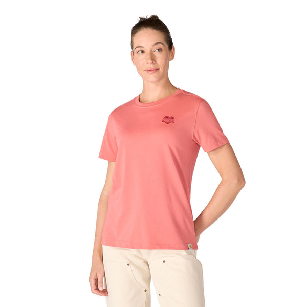Carhartt 107534 Women's Irvine Relaxed Heritage Heart T-Shirt