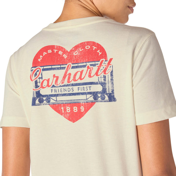 Carhartt 107534 Women's Irvine Relaxed Heritage Heart T-Shirt