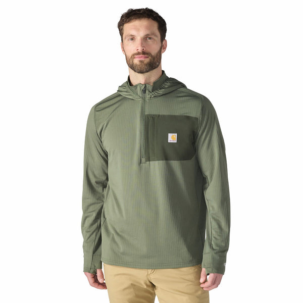 Carhartt 107741 Men's Force Ironwood Relaxed Half Zip Hoodie