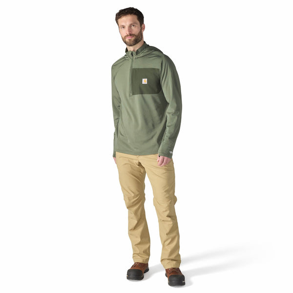 Carhartt 107741 Men's Force Ironwood Relaxed Half Zip Hoodie