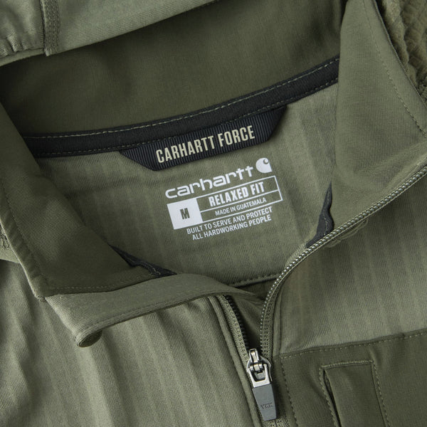 Carhartt 107741 Men's Force Ironwood Relaxed Half Zip Hoodie