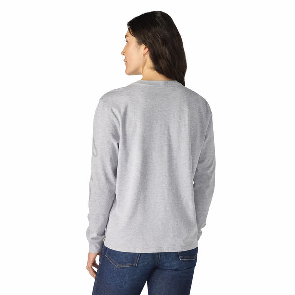 Carhartt 107742 Women's Irvine Loose LS Logo T-Shirt