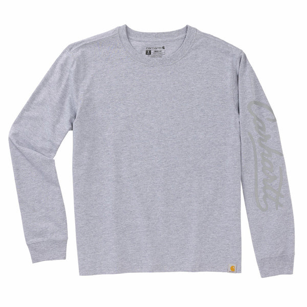 Carhartt 107742 Women's Irvine Loose LS Logo T-Shirt