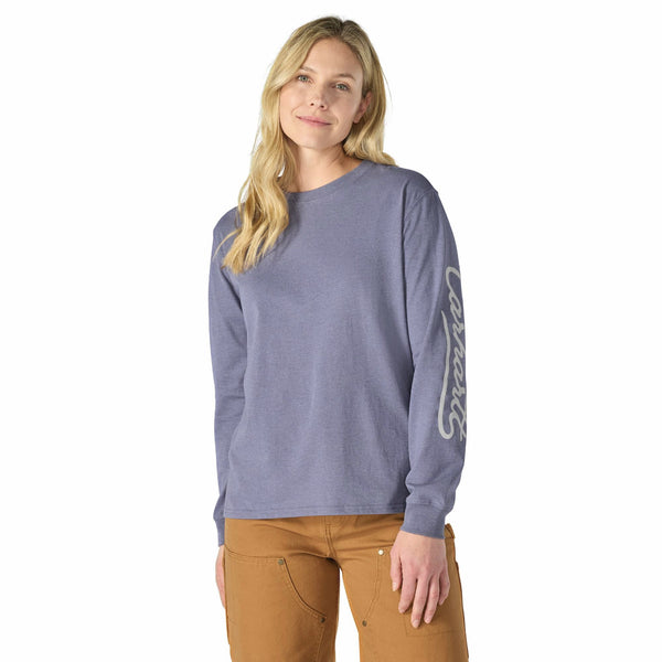 Carhartt 107742 Women's Irvine Loose LS Logo T-Shirt