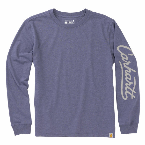 Carhartt 107742 Women's Irvine Loose LS Logo T-Shirt