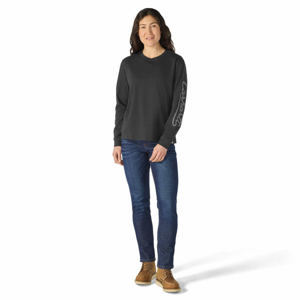 Carhartt 107742 Women's Irvine Loose LS Logo T-Shirt