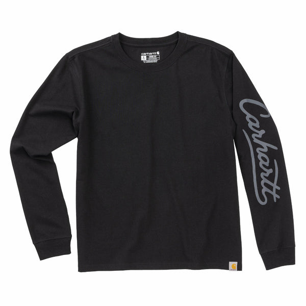 Carhartt 107742 Women's Irvine Loose LS Logo T-Shirt