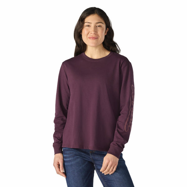 Carhartt 107742 Women's Irvine Loose LS Logo T-Shirt