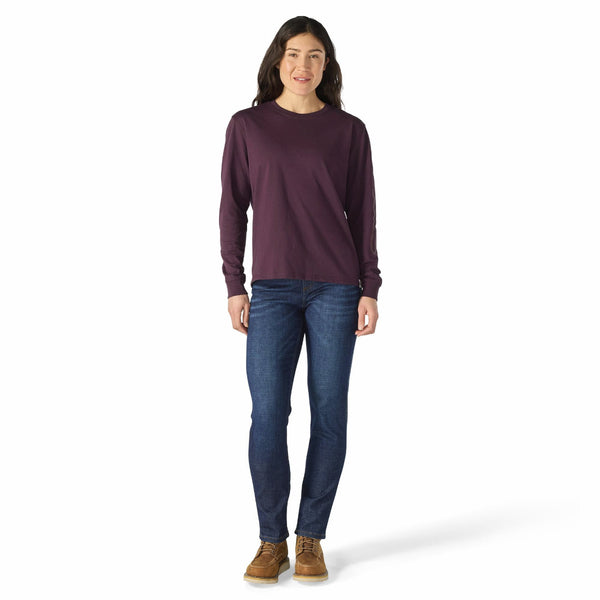 Carhartt 107742 Women's Irvine Loose LS Logo T-Shirt