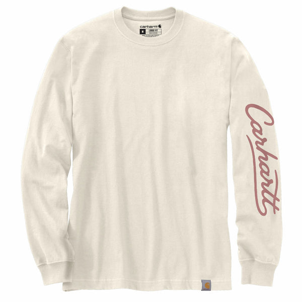 Carhartt 107742 Women's Irvine Loose LS Logo T-Shirt