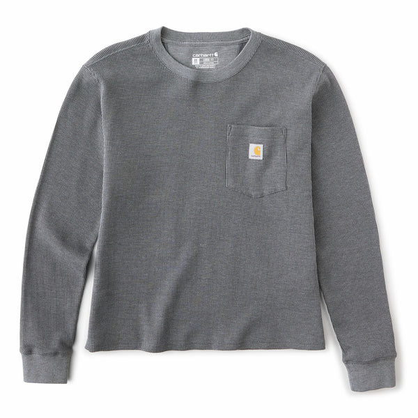Carhartt 107745 Women's Waffle Knit Loose LS T-Shirt