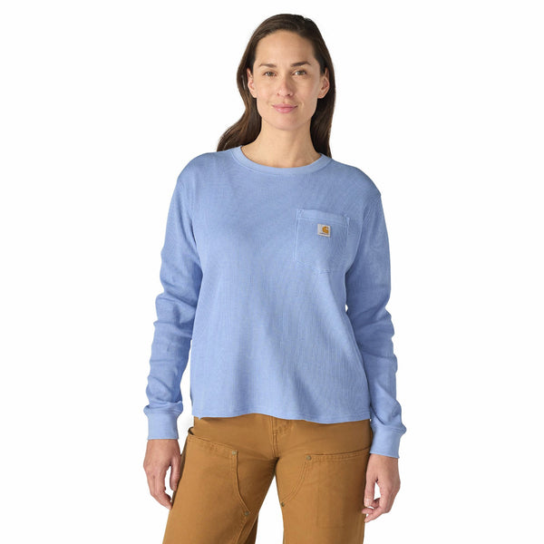 Carhartt 107745 Women's Waffle Knit Loose LS T-Shirt