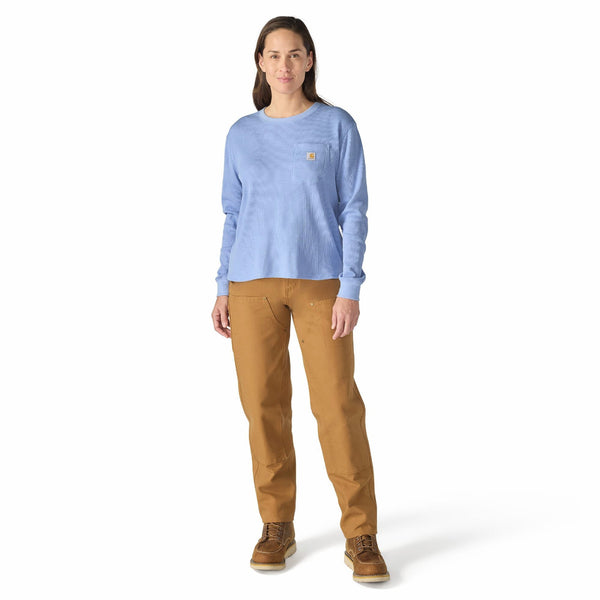 Carhartt 107745 Women's Waffle Knit Loose LS T-Shirt