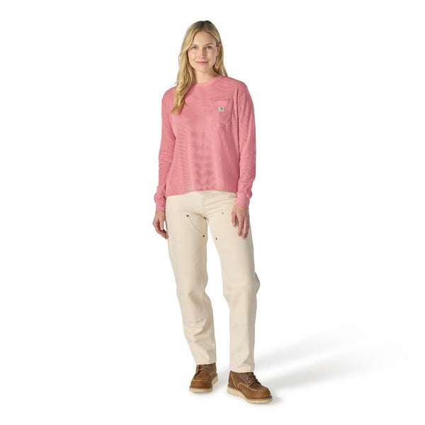 Carhartt 107745 Women's Waffle Knit Loose LS T-Shirt