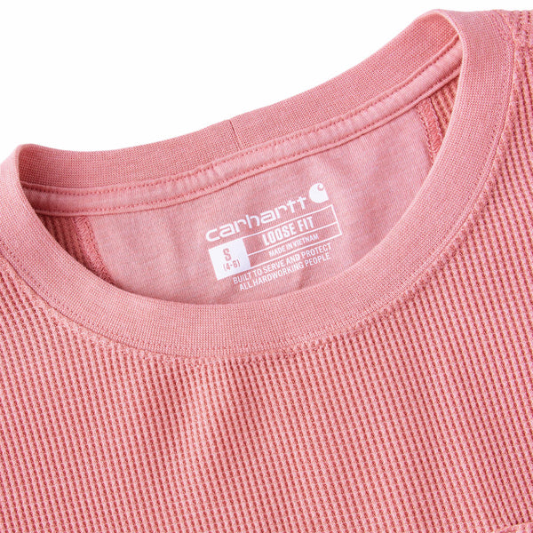 Carhartt 107745 Women's Waffle Knit Loose LS T-Shirt
