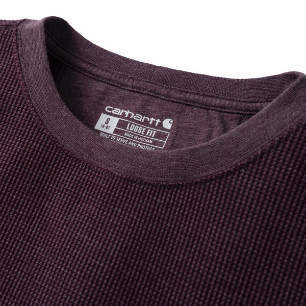 Carhartt 107745 Women's Waffle Knit Loose LS T-Shirt