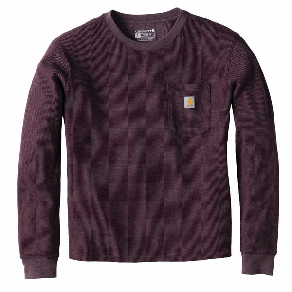 Carhartt 107745 Women's Waffle Knit Loose LS T-Shirt