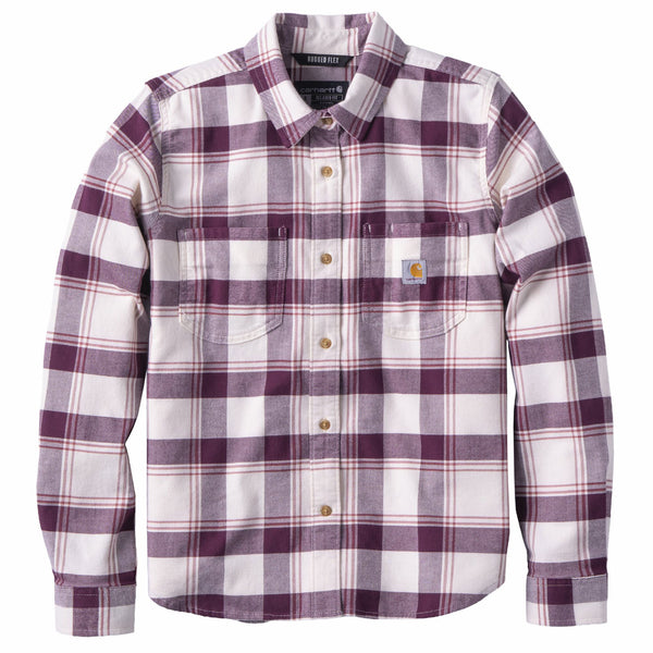 Carhartt 107749 Women's Hamilton Relaxed LS Plaid Shirt