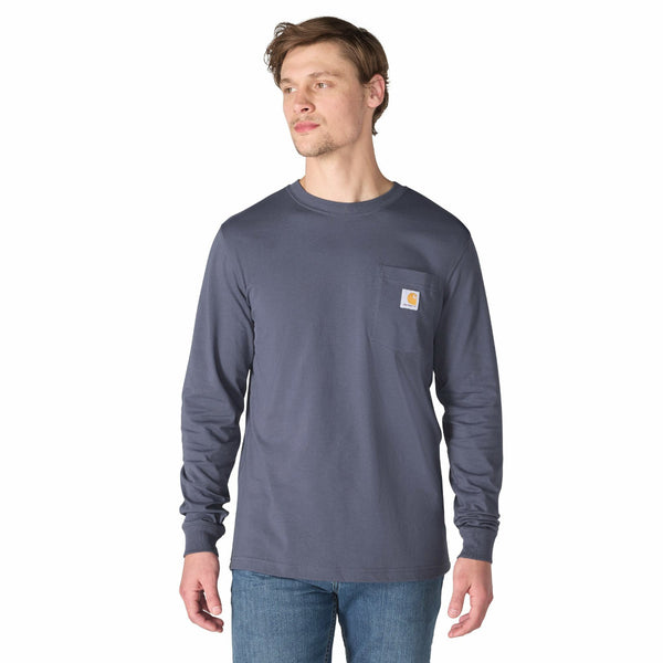 Carhartt 107819 Men's Irvine Relaxed Deer Badge LS T-Shirt