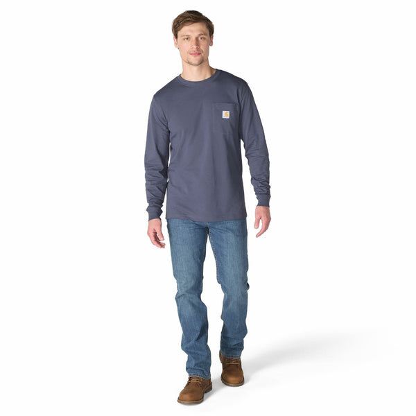 Carhartt 107819 Men's Irvine Relaxed Deer Badge LS T-Shirt