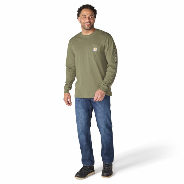 Carhartt 107820 Men's Irvine Relaxed Pointer LS T-Shirt