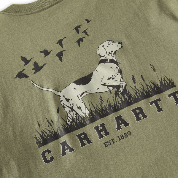 Carhartt 107820 Men's Irvine Relaxed Pointer LS T-Shirt