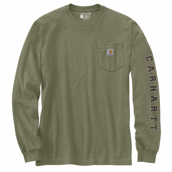 Carhartt 107820 Men's Irvine Relaxed Pointer LS T-Shirt