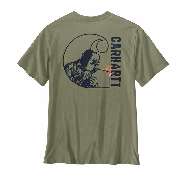 Carhartt 107833 Men's Irvine Relaxed Welded C T-Shirt