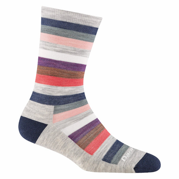 Darn Tough Vermont 1644 Women's Mystic Stripe Crew Lightweight Cushion