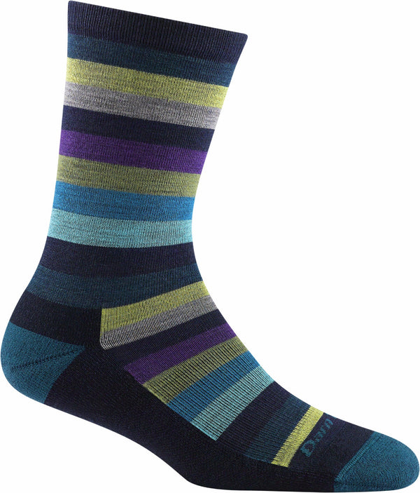 Darn Tough Vermont 1644 Women's Mystic Stripe Crew Lightweight Cushion