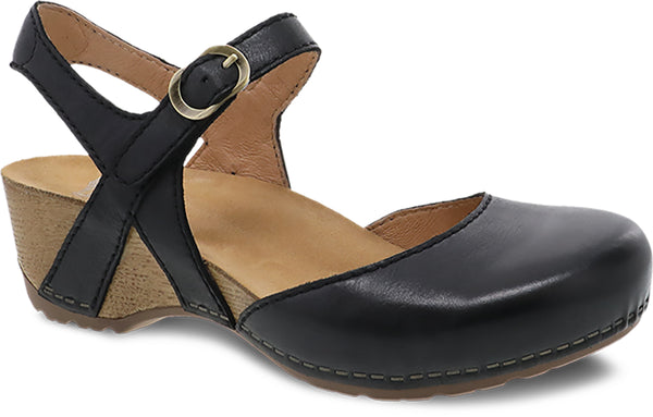 Dansko 1710501600 Women's Tiffani Black Milled Burnished