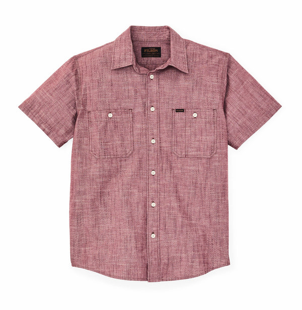 Filson 20248774 Men's Short Sleeve Chambray Shirt
