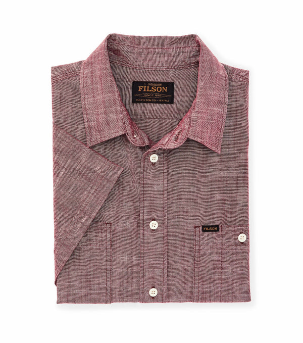 Filson 20248774 Men's Short Sleeve Chambray Shirt