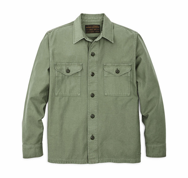 Filson 20277936 Men's Field Jac-Shirt - Washed Fatigue Green