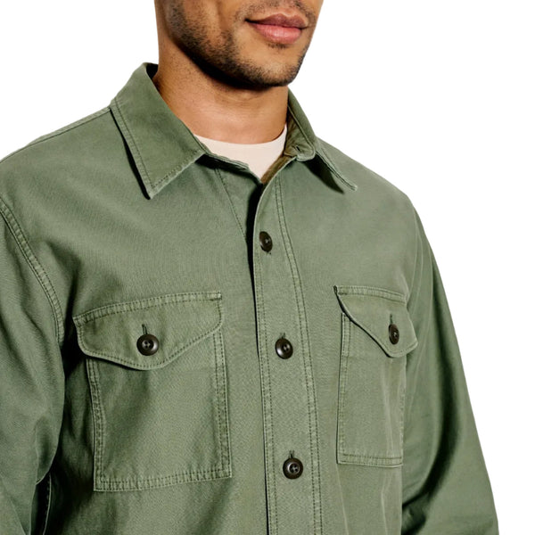 Filson 20277936 Men's Field Jac-Shirt - Washed Fatigue Green