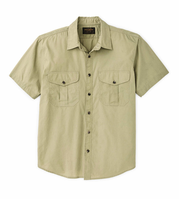 Filson 20293683 Men's Filson Washed Short Sleeve Feather Cloth Shirt
